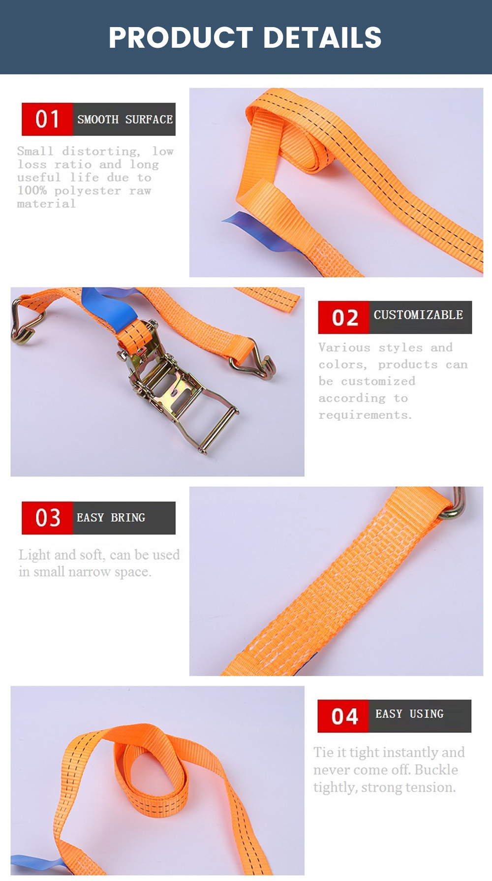 أشرطة ربط البضائع DLT SLING مع شهادة GS 