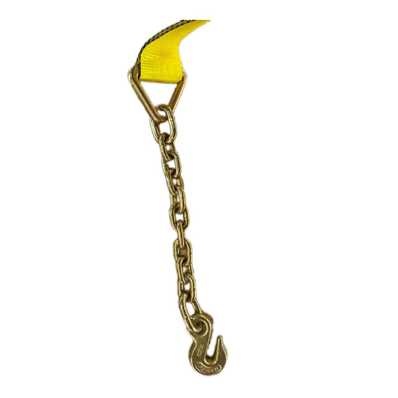  4inch 30ft الأشرطة مع نهايات السلسلة