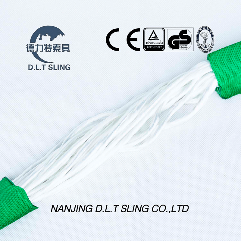 DLT Sling 100 ٪ Polyester 2 Tons Round Sling لرفع الرافعة