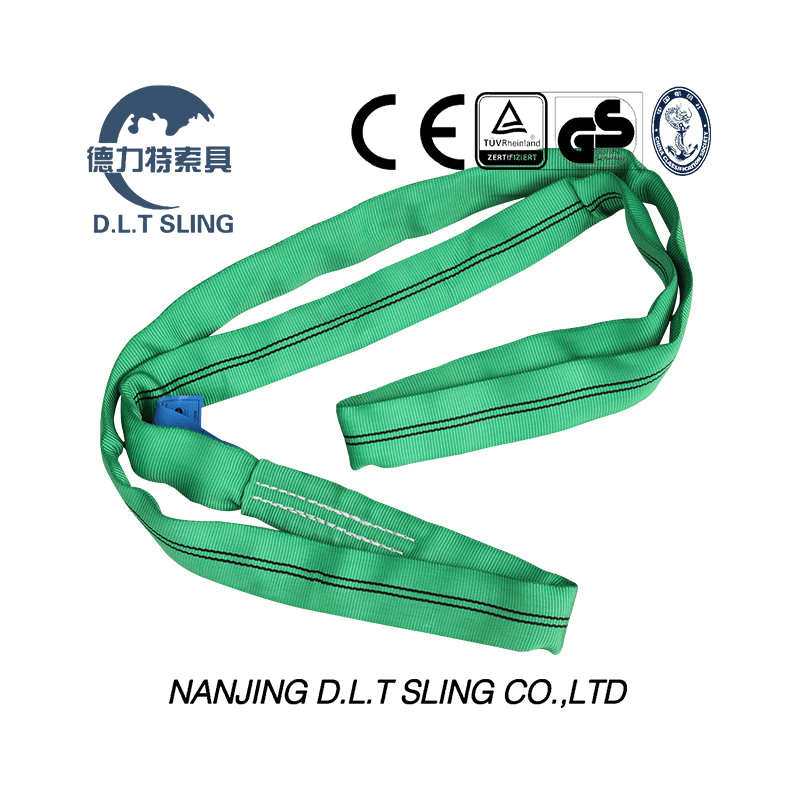 DLT Sling 100 ٪ Polyester 2 Tons Round Sling لرفع الرافعة