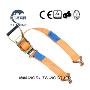 DLT Sling Ratchet Tie أسفل مع خطاف J مزدوج